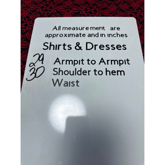 Catherines Womens Red & Black Lace Overlay Tunic Top With Sheer Hemline Size 3X - Picture 8 of 8